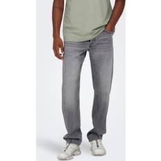 Only & Sons Edge Straight Grey Denim Jeans