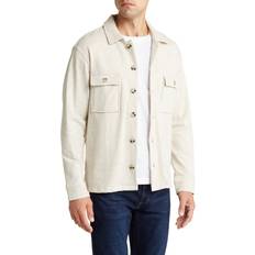 Outerwear Slate & Stone Men's French Terry Shirt Jacket Cream