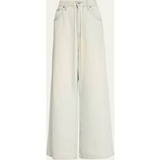 Beige - Mujer Pantalones vaqueros MM6 Maison Margiela Wide Leg Jeans Women's - Light Blue