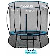 Studsmatta utomhus Hudora Fantastic Complete studsmatta 250 V trädgårdsstudsmatta med säkerhetsnät utomhus