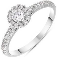 Bloch 18ct White Gold Diamond Round Cluster Ring