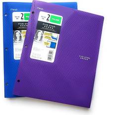 Five Star 2 Pocket Folder, Stay-Put Tabs, Plastic, Three Hole Punch