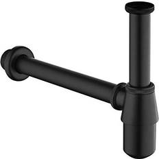 Bottle Trap with 200mm Extension Tube, Keymark Universal Plumbing Decorative Waste Odour P Traps 1 1/4 x 32mm for Bathroom Sink Basin Vessel, Black