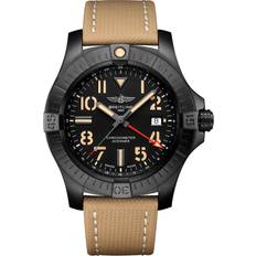 Breitling Armbandsur Breitling V32395101B1X1 Avenger Ii Gmt Svart/Läder Ø45 mm