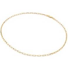 Hot Diamonds Collane Hot Diamonds x Jac Jossa Embrace Gold Plated Sterling Silver Paperclip Chain 40-45cm Silver