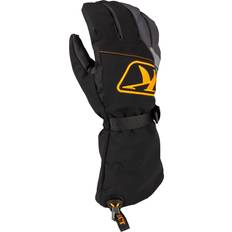 Klim Guantes de Moto Klim ate Gauntlet Guantes para motos de nieve, negro-gris-naranja, tamaño para hombre