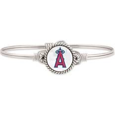 Luca + Danni Women's Silver Los Angeles Angels Petite Bangle Bracelet