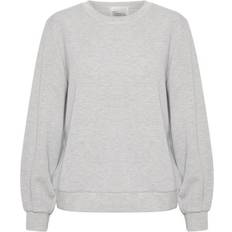 Dame - Titan Tøj My Essential Wardrobe 23 The Sweat Blouse Sweatshirts 10703583 Titanium Melange XXLARGE