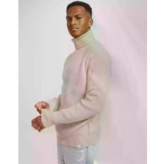 Les Deux Eddie Wool Rib Rollneck Knit lysbrun