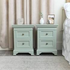 Green Bedside Tables Melody Maison Of Sage Green Bedside Table