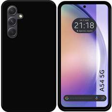 TuMundoSmartphone Funda Silicona Negra Samsung Galaxy A54 5G negro