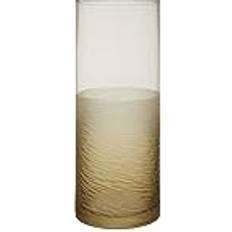 Premier Caila Cut Glass Large Brown 12 x 12 x 30 Vase