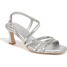 Natural Slippers & Sandals Naturalizer Galaxy Strappy Sandals Silver Satin/Faux Leather Silver Satin/Faux Leather