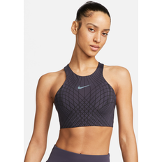 Course à pied - Gris Soutiens-gorge Nike Swoosh Women's Medium-Support Padded High-Neck Sports Bra Grey