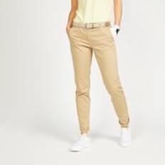 Beige - Golf Clothing Inesis Women's Golf Trousers Mw500 Beige Sand