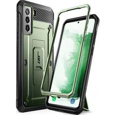 Supcase Unicorn Beetle Pro-serien fodral till Samsung Galaxy S22 5g 2022 Release dubbla lager robust hölster och stativfodral utan skärmskydd guldan