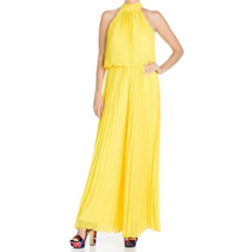 Yellow Jumpsuits & Overalls MEGHAN LA Women's Wild Orchid Pleat Jumpsuit Yellow Yellow