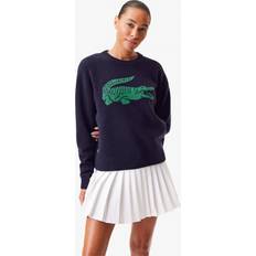 Lacoste Women Sweaters Lacoste Women's x Bandier Contrast Crocodile Sweater Blue