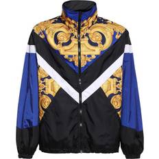 Versace Oberbekleidung Versace Multicolor Barocco 660 Jacket 5U670 Navy Cobalt Go IT