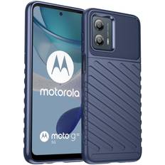 Skalo Motorola Moto G53 5G Twill TPU-cover Blå