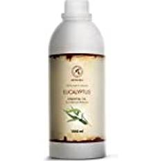 Trust Eucalyptus Eterisk Olja 1000ml Eucaliptus Globulus Aromaterapi Eteriska Oljor 100% Ren Och Naturlig Eukalyptusolja för Inandning Diffusorer Och Hemgjorda Ljus Bastu Ångbad