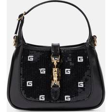 Gucci Jackie 1961 Mini Sequin Shoulder Bag - Black