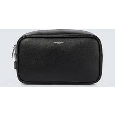 Saint Laurent Leather Washbag - Black