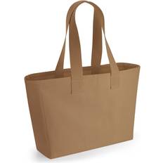 Brown Fabric Tote Bags Westford Mill One Size, Caramel Canvas Everyday Tote