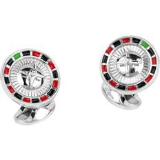 Hombre Gemelos de puño Deakin & Francis Cufflinks Roulette Wheel Silver