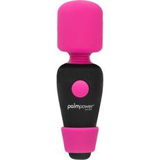 BMS PalmPower Pocket Wand Mini Vibrator Pink-Svart