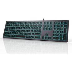 B.FRIENDIT Aluminum Slim Backlit Keyboard Keypad RGB