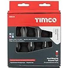 Timco Stubby Set Soft Grip Magnetic Tips Pan Head Screwdriver