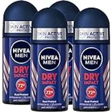 Nivea Men Dry Impact Deodorant Roll-on Antiperspirant hudtyper 48h Skydd