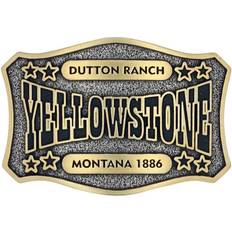 Yellow Belts Montana Silversmiths The Y Yellowstone Star Attitude Belt Buckle