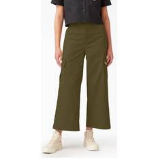 Dickies Women's Regular Fit Cargo Pants Stonewashed Military Green FPR03