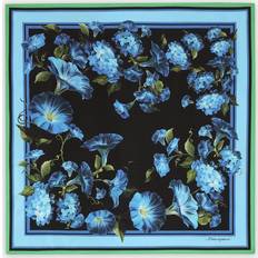 Dolce & Gabbana Damen Halstücher & Schals Dolce & Gabbana Bluebell-print Silk Twill Scarf Bluebell-print