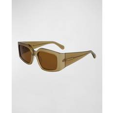 SF1101S Sunglasses - Acetate Green/Brown
