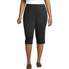 Lands' End Pants & Shorts Lands' End Women Plus Sport Knit High Rise Elastic Waist Pull On Capri