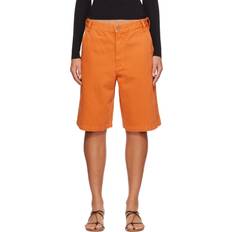 Straight Shorts Jacquemus Orange Le Raphia 'Le Short de Nîmes Cuerda' Shorts 750 ORANGE WAIST