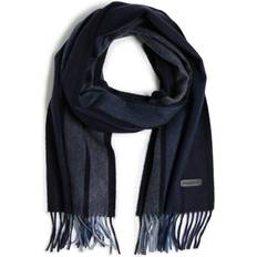 Brown - Men Scarfs Bruno Magli Men's Cashmere Woven Scarf Navy/Blue Ombre Stripe