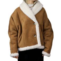 Shearling - Women Jackets La Fiorentina Reversible Jacket Brown