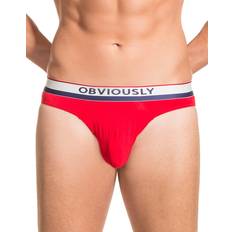 Briefs - Red Men's Underwear OBVIOUSLY PrimeMan Hipster Brief Red