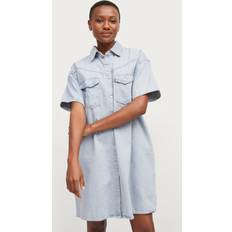 Levi's Robes Levi's Damen Elowen Western Dress Indigo Stonewash Blau