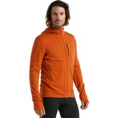 Ropa de abrigo Icebreaker Quantum Men's Merino Long Sleeve Zip Hoodie Spice