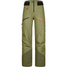 Gröna - Skidor Byxor Ortovox Women's 3L Deep Shell Pants Ski trousers XS, olive