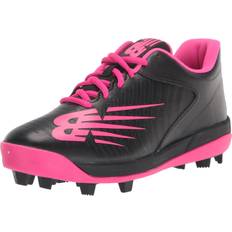 New Balance Girls Baseball Shoes Children's Shoes New Balance Girls 4040 V6 Molded Baseball Shoe, Black/Pink, Little Kid