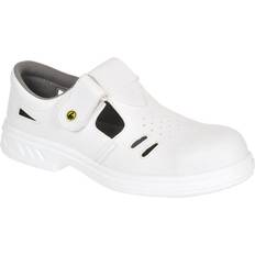 Wit Werk schoenen Portwest Steelite ESD Ebro Veiligheidssandaal S1 Klasse maat 9, White