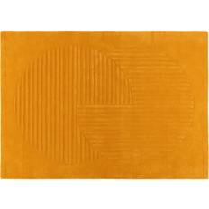 NJRD Alfombra De Lana Levels Circles Amarillo 170x240 cm Amarillo cm