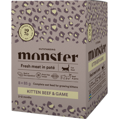 Monster kitten Monster Kitten Beef & Game Våtfoder Portionsförpackning Katt