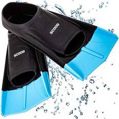 Swimming Training Fins Swim Flippers Travel Short Blade For Snorkeling Diving Pool Activities Men Women Kids New Two Tone Trendy Design Travel